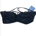 Free People NWT Intimately  Black Bandeau Strapless XS Photo 2