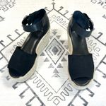 Marc Fisher LTD Alita Espadrille Wedge Sandals in Black Size 10 Photo 1