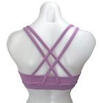 Lululemon Purple Scoop Neck Crisscross Strappy Yoga Athletic Sports Bra Top Sz 4 Photo 1