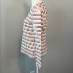 kim rogers  Striped Crewneck TShirt Oatmeal Size Medium Photo 3