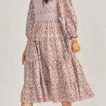 Love Shack Fancy  x Liberty of London Minnie Floral Tiered Midi Dress Size XS NWT Photo 0