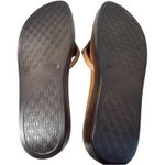 Donald Pliner  Fifi Leather Platform Thong Sandals Tan Brown Women's 8.5M Photo 5