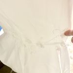 Cinderella Wedding Dress Women Size M Halter Neck Pleated Floral Open Back White Photo 10