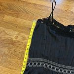 Guess by Marciano Women’s Large Black Drop Waist Silk Ruffle Lace Slip Dress Photo 7