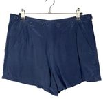 Joie  Eshana Navy Blue High Rise Button Silk Soft Shorts 0 Photo 1