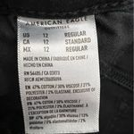 American Eagle Jeggings Womens 12 Black Distressed Knee Stretch Y2K Grunge Photo 5