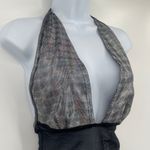 Sentimental by Sam Hourani Y2K Dress OS Metallic Festival Street Mesh Club Rave Silver Size M Photo 1