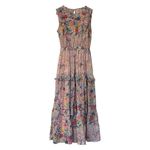 Benjanan Iris tiered floral joyous chorus maxi dress size small Pink Photo 4
