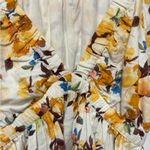 Abercrombie & Fitch Floral Baby Doll Top Size S Cottage Puff Sleeves Linen Blend Photo 2