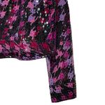 Elementz Shiny Sparkle Button Jean Jacket Shirt Stretch Long Sleeve Women Medium Photo 2