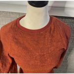 Mia Joy Terracotta Textured Knit Crew Neck Midi Sweater Dress Size S Orange Photo 2
