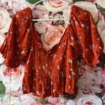 All in Favor  size small floral print blouse Photo 9