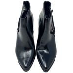 NWOT ~ Short Black Booties Zipper Boots Chunky Heel by ZBY ~ Women's Size 8 Photo 1