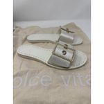 New Dolce Vita Women's Dasa Embellished Buckled Slide Flat Sandals Women's 5.5 White Photo 0
