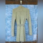 Anthropologie  Larkin yellow shimmer cardigan sweater small Photo 5