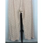 ZARA Orange Cream Crochet Knit Straight Leg Pull On High Waist Pants Size L Photo 5