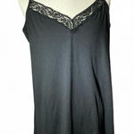 JOispun Black Lace Trim Camisole Slip Dress Womens XL 16 Photo 0