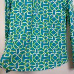 Icikuls Sun Shirt Womens Medium Blue Green 1/4 Zip Long Sleeve Hiking Golf UPF Photo 2