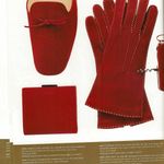 Coach Vintage Polished Calfskin Leather Mini Frame Wallet, 7891, 2000, Y2K, Red Photo 1