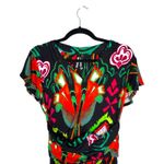 Desigual Cleopatra Faux Wrap Knee Length Dress Bright Bold Colorful Size Medium Photo 7