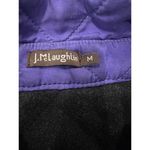J. McLaughlin  Full Zip Quilted Vest‎ Size  M Jacket Purple Zip Pockets Women's Photo 2