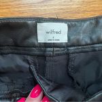 Wilfred aritzia black faux leather shorts size small Photo 1