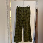 Free People  Hudson Canyon Plaid Olive Wide Leg Pants Photo 6