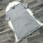 ZARA  Gray Short Sleeve Sweater Dress Photo 5