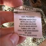 Style & Co Bohemian Western Trail Floral Frontier Green Sheer Top Blouse M NWT Photo 5