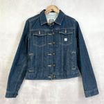 Carhartt  Womens Detroit Denim Jacket Medium Tomboy Workwear Streetwear Y2K Urban Photo 10