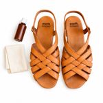 Earth Origins  Berri Tan Leather Fisherman Slingback Sandals Women’s Est US 9 EUC Photo 13