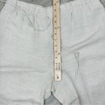 H&M Linen Blend Wide Leg Boho Palazzo Drawstring Pants Beige Oatmeal Tan Medium Photo 10