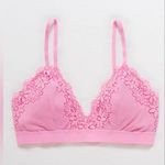 Aerie Ribbed Lace Padded Bralette Size S Photo 1
