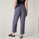 Athleta NWT 100% Linen Retreat Ankle Pants Raining Violet size Large Photo 16