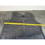 Fred David women's blue white polka-dot VNeck sleeveless blouse Size XL Photo 4