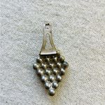 Vintage Art Decor artificial pearls dress clip brooch Photo 3