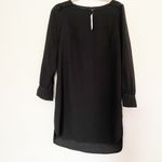 J.Crew NWT   long-sleeve dress in 365 crepe Black Photo 2