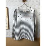 Barbour White Striped Bradley Print Long Sleeve Cotton Top - Size - 14 Photo 8
