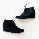 Björndal Bjorndal Rachel Black Suede Wedge Ankle Boots Women’s Size 7 Lace Up Bootie Boot Photo 10