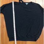 Splendid  Black Ribbed Cutout Shoulder Long Sleeve Pullover Sweater Top Women's L Photo 6