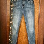 Driftwood  Jackie Floral Embroidered Skinny Jeans Size 27 Photo 1