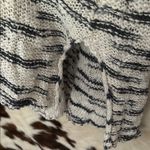 Democracy  Black and White Textured Knit Sweater Photo 5