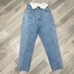 Urban Outfitters BDG Fold Over Paper Bag High Rise Jeans Blue Floral 31 Photo 4