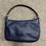 Coach Vintage  Restored Navy Chelsea Leather Shoulder Bag With Floral Rivets Photo 4
