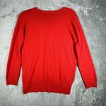 Gap  Sweater Women Medium Red Orange Merino Wool Preppy Neutral Casual Minimalist Photo 2