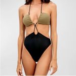 NWT VIX Paula Harmony Solid Gl One Piece Swimsuit Olive Black Sz Large SOLD OUT Black Photo 12