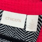 Chico's  Women's Waffle Knit Textured Asymmetric Zipper Moto Jacket Photo 2