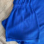 We The Free  by Free People blue waffle balloon sleeve top Photo 4