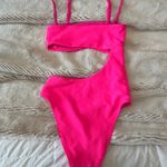 frankie's bikinis Frankie’s Bikinis Pink Cut Out One Piece XS Photo 2