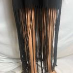 Rubbish  BP Women’s Black Fringed Maxi Dress Size M Sleeveless Photo 5
